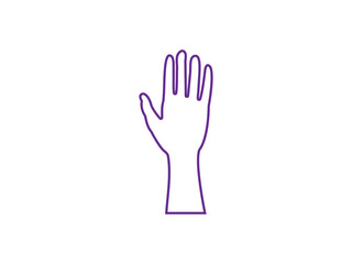 Obraz premium Hand different style vector line art. hands icon minimalist illustration design template. hands line art vector illustration. Best outline design. hand-drawn cartoon fridges Vector illustration.