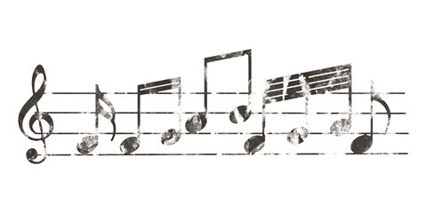 Music score png sticker, transparent background