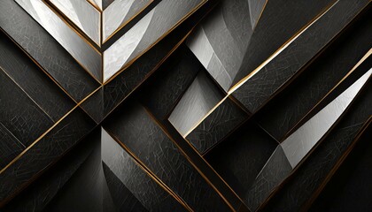 3d black diamond pattern abstract wallpaper on dark background, Digital black textured graphics poster background