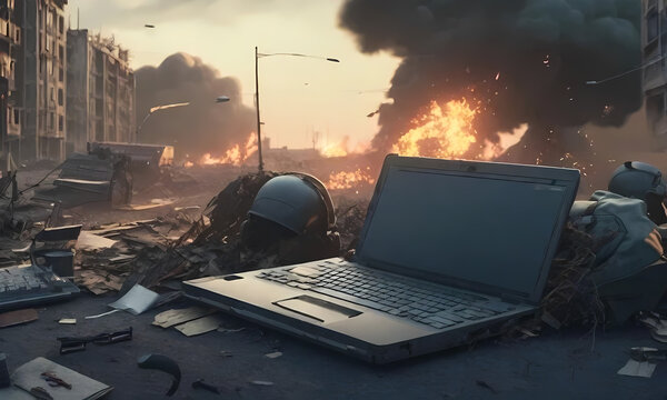 a laptop for military use of soldiers in warfare