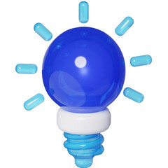Lamp Bulb idea innovation Design Tools 3D Object