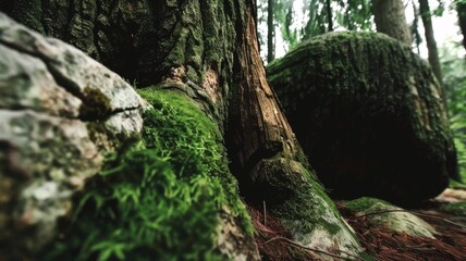 A beautiful abstract background of  tree in the forest