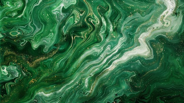 An abstract depiction of emerald waves as seen from a birds eye view. The patterns and swirls create a hypnotic effect mimicking the endless ebb and flow of the ocean. Hints of jatropha .