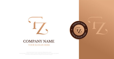 Initial FZ Logo Design Vector 