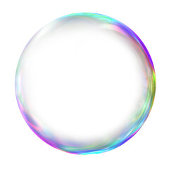 Holographic bubble shape png sticker, 3D rendering graphic, transparent background