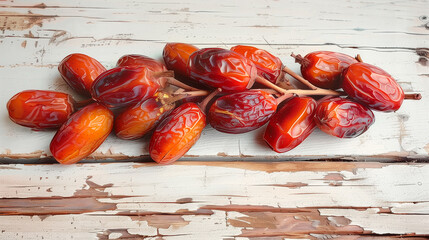 dates on a wooden board