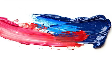 Colorful paint smears on a white background.