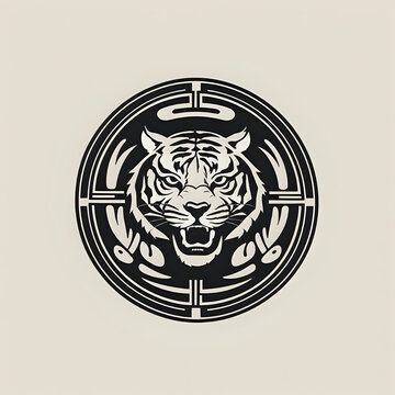 Tiger icon or tiger logo, tiger head mascot, illustration of an tiger, tiger head vector, lion head mascot, chinese tiger logo, Logo tiger, icon tiger, celtic knot tattoo design