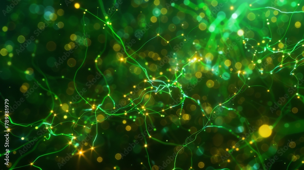Leinwandbilder concept of an active human brain on a dark background.blurry abstract 3d rendering abstract backgrou