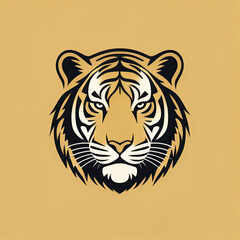Tiger icon or tiger logo, tiger head mascot, illustration of an tiger, tiger head vector, lion head mascot, chinese tiger logo, Logo tiger, icon tiger, gold tiger