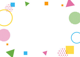 幾何学　ポップ　フレーム