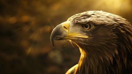 symbols of unity, such as the eagle revered by many Native American tribes with copy space.