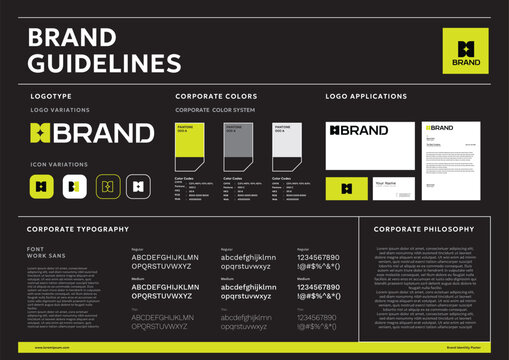 premium brand guidelines poster design
