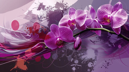 orchids - obrazy, fototapety, plakaty