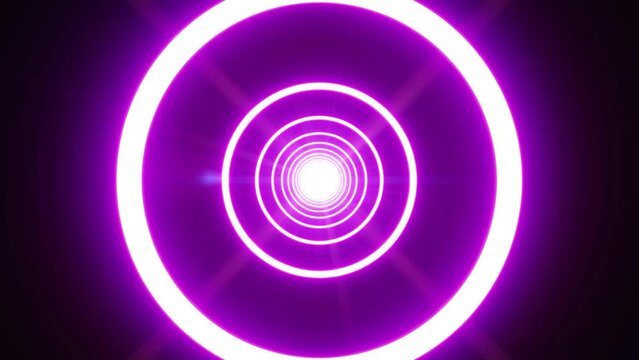 Pulsing light flare circle loop
