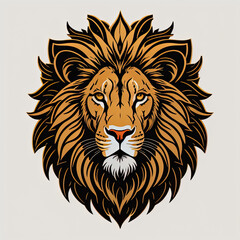 Obraz premium lion icon or lion logo, lion head mascot, illustration of an lion, lionhead vector, lion head mascot, Logo lion, icon lion, tiger