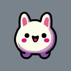 Cute Bunnie Game Character Icon.ai