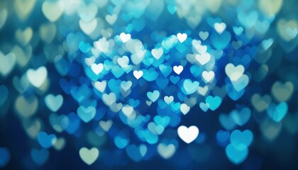 Heart's Delight: Abstract Bokeh Blur Background