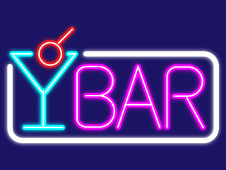 BARのネオンサイン