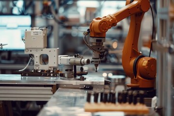 robot arm performing precise manufacturing tasks