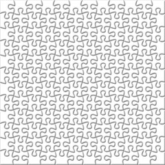 Obraz premium Background of white jigsaw puzzle stock illustration. .