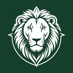 Obraz premium lion head illustration, lion head vector, lion head icon, circle logo or icon lion, tatto lion, tatto, logo lion, icon lon