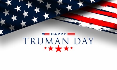 Truman Day. A holiday to celebrate concept vector illustration.