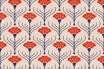 Fabric Prints' Beauty. Seamless Patterns with Mosaic Ornaments