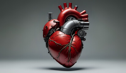 Human heart made of machine