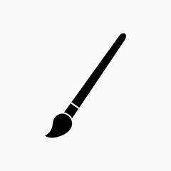 Paint Brush Icon. Houseware Element Symbol - Vector.