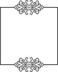 Vintage ornament frame border vector design