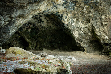 the cave