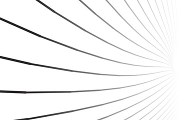 abstract continuous dark outline stripe on white background