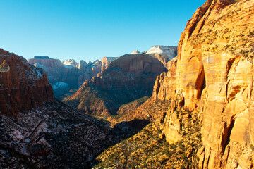 sunset in the mountains