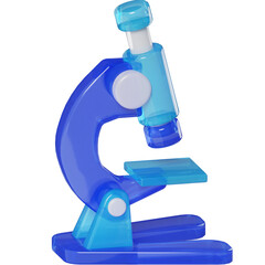 Fototapeta premium Microscope lab biology Education School stationery 3D