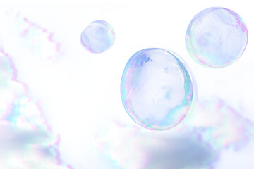 PNG Bubbles overlay effect, transparent background