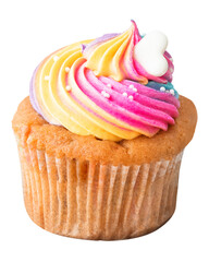 Homemade cupcake png sticker, dessert food image, transparent background