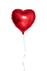 Red heart balloon transparent png