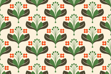 PNature's Elegance. Artistic Floral Patterns in Vector Designs