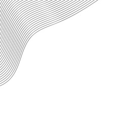 Abstract Wave Line Corner