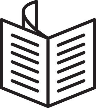 recommend clip art: Open Book Line Art