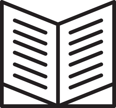 recommend clip art: Open Book Line Art