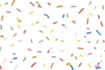 Confetti sprinkle pattern png transparent background