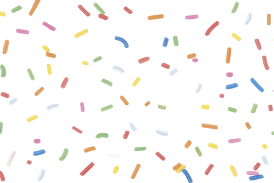 Confetti sprinkle pattern png transparent background