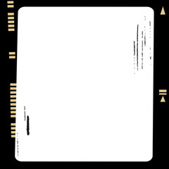 Aesthetic analog film frame png vintage style photography
