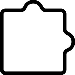 puzzle piece icon illustration