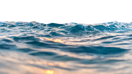 PNG Ocean waves rippling collage element, transparent background