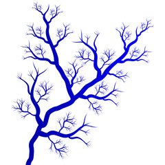 Human blue vein illustration