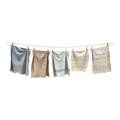 Clothesline isolated on transparent background