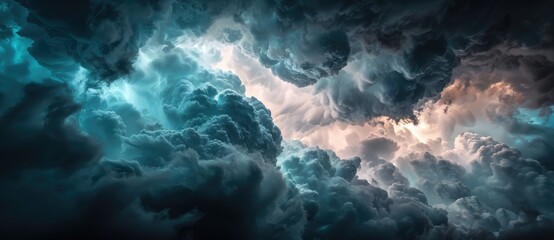 black cloudy background in sky environment 